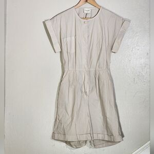 Dixie Casual Beige Cotton Romper
